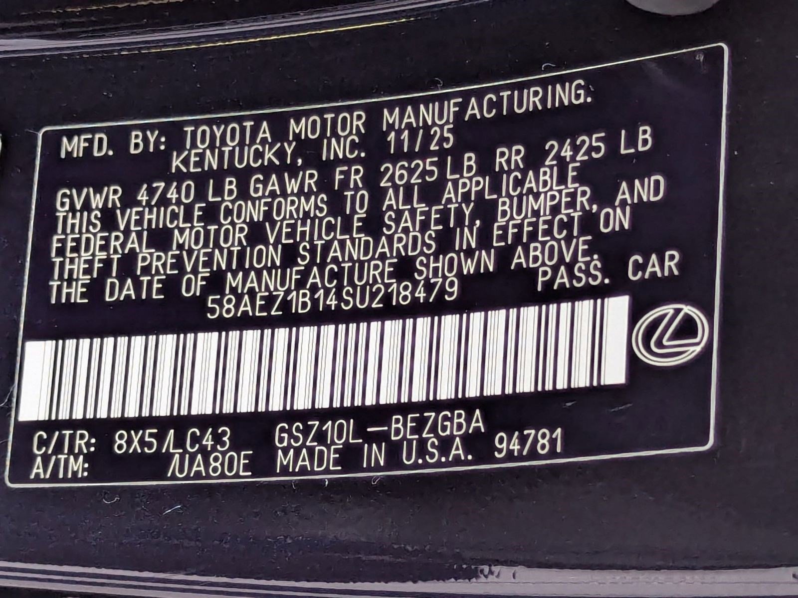 New 2025 Lexus ES 350 ES 350 Luxury image 20