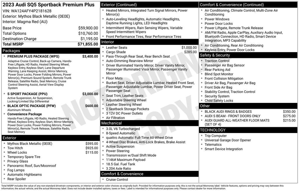 Used 2023 Audi SQ5 Premium Plus w/ Premium Plus Package image 4