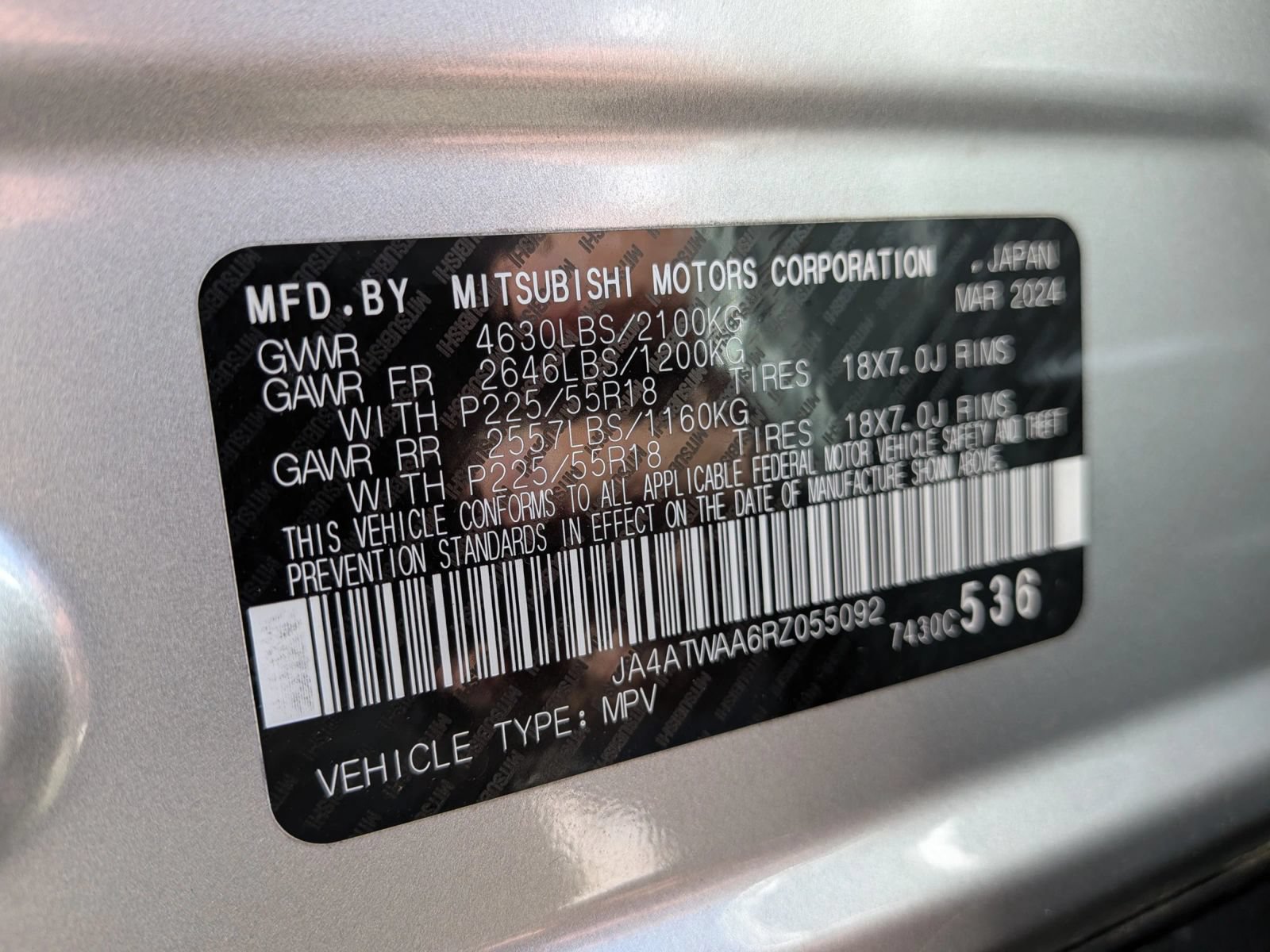 Used 2024 Mitsubishi Eclipse Cross SE AWD/4WD image 64