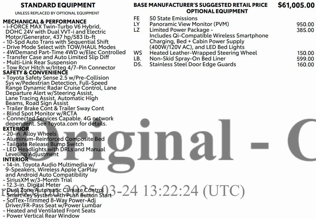 Used 2025 Toyota Tundra Limited image 2