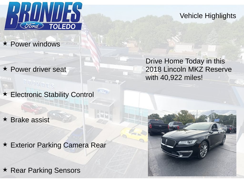 Used 2018 Lincoln MKZ Reserve w/ Magnetic Appearance Package FWD image 17