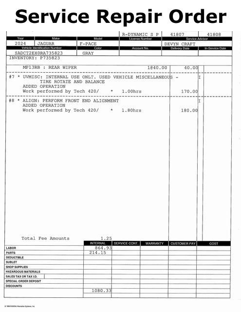 Used 2024 Jaguar F-PACE R-Dynamic S image 16