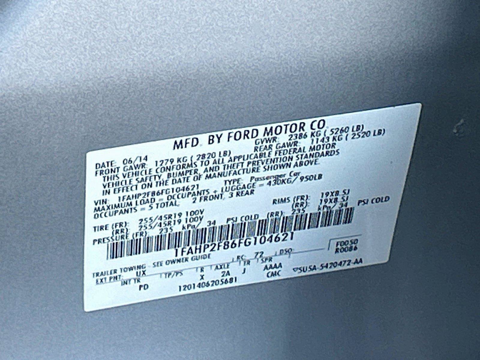 Used 2015 Ford Taurus Limited FWD image 40
