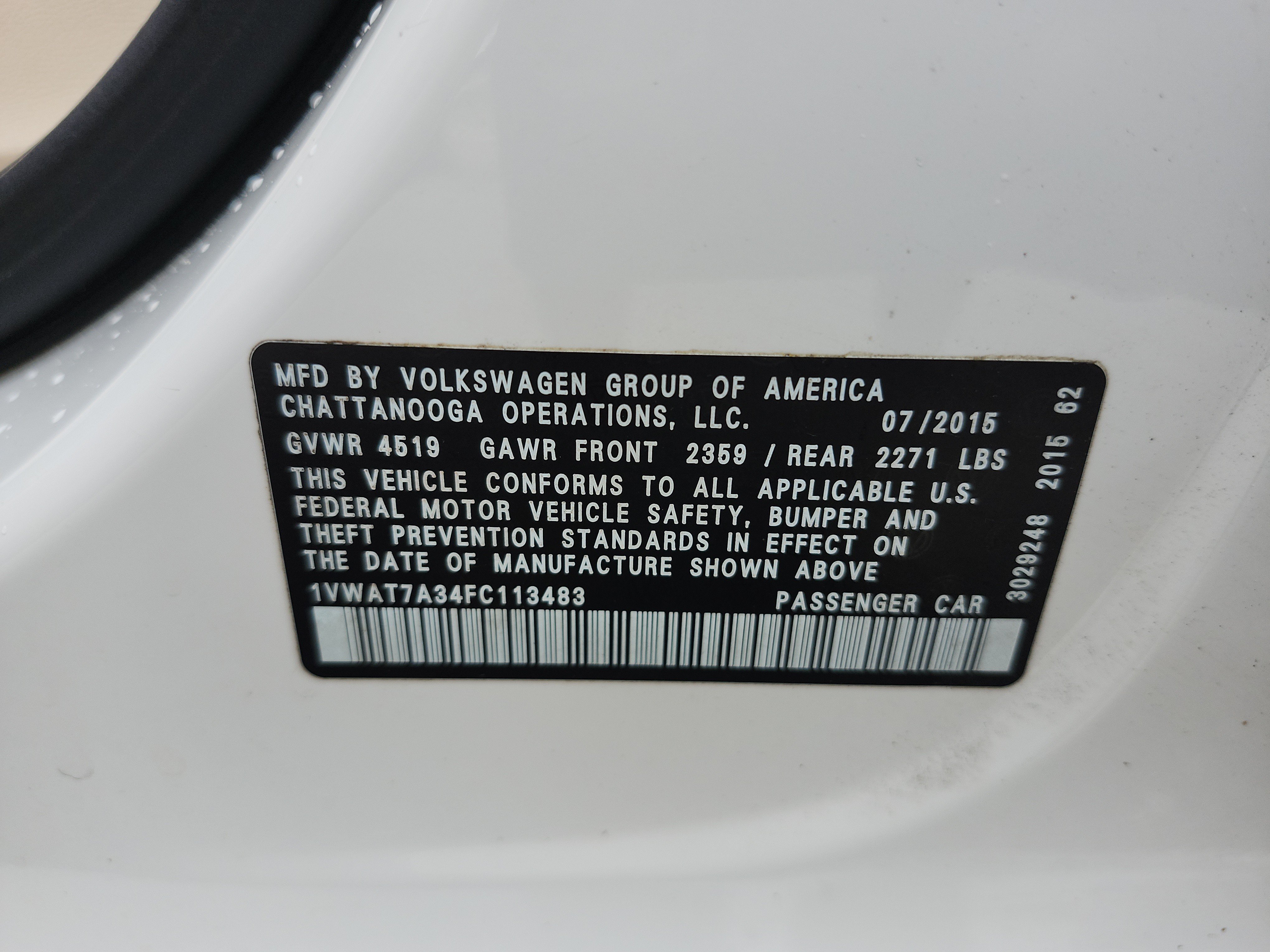 Used 2015 Volkswagen Passat 1.8T Limited Edition FWD image 19