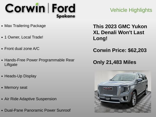 Used 2023 GMC Yukon XL Denali w/ Advanced Technology Package AWD/4WD image 6
