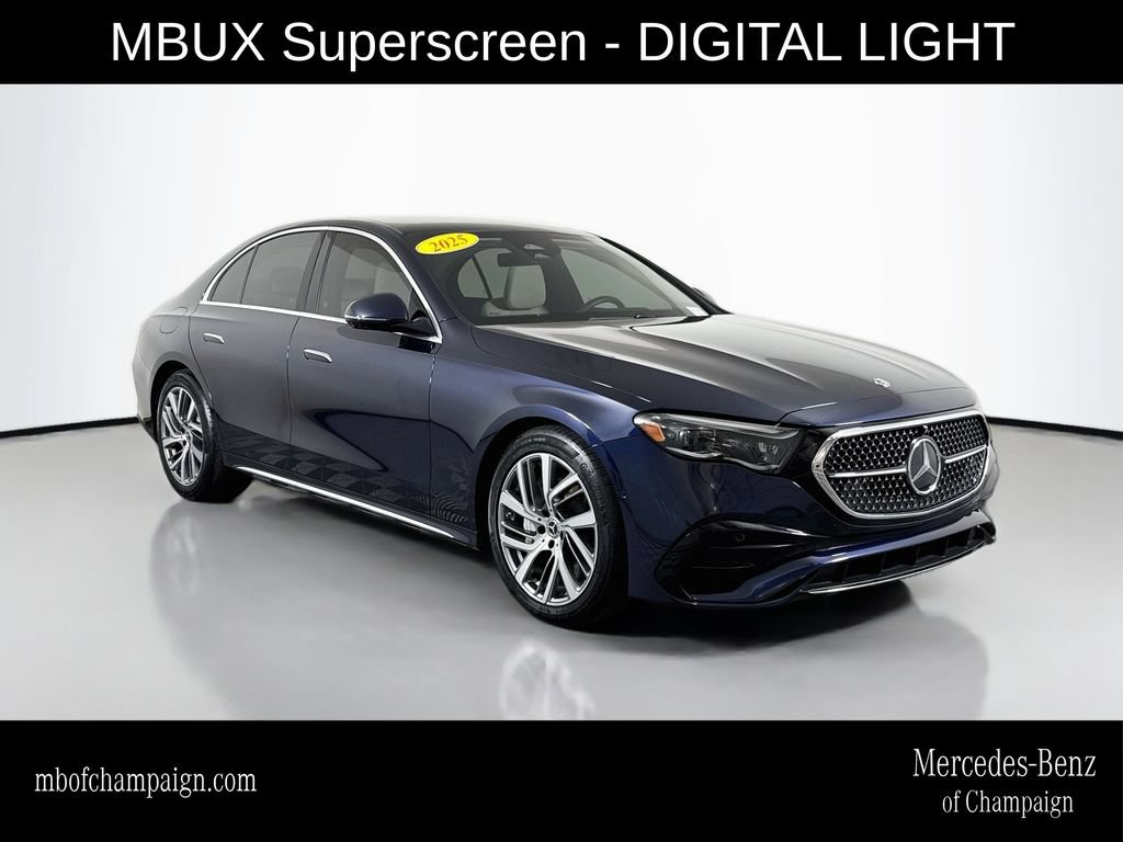 Used 2025 Mercedes-Benz E 450 4MATIC Sedan w/ MBUS Superscreen Package image 1