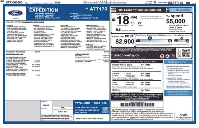 New 2025 Ford Expedition Platinum w/ Platinum Ultimate Package image 40