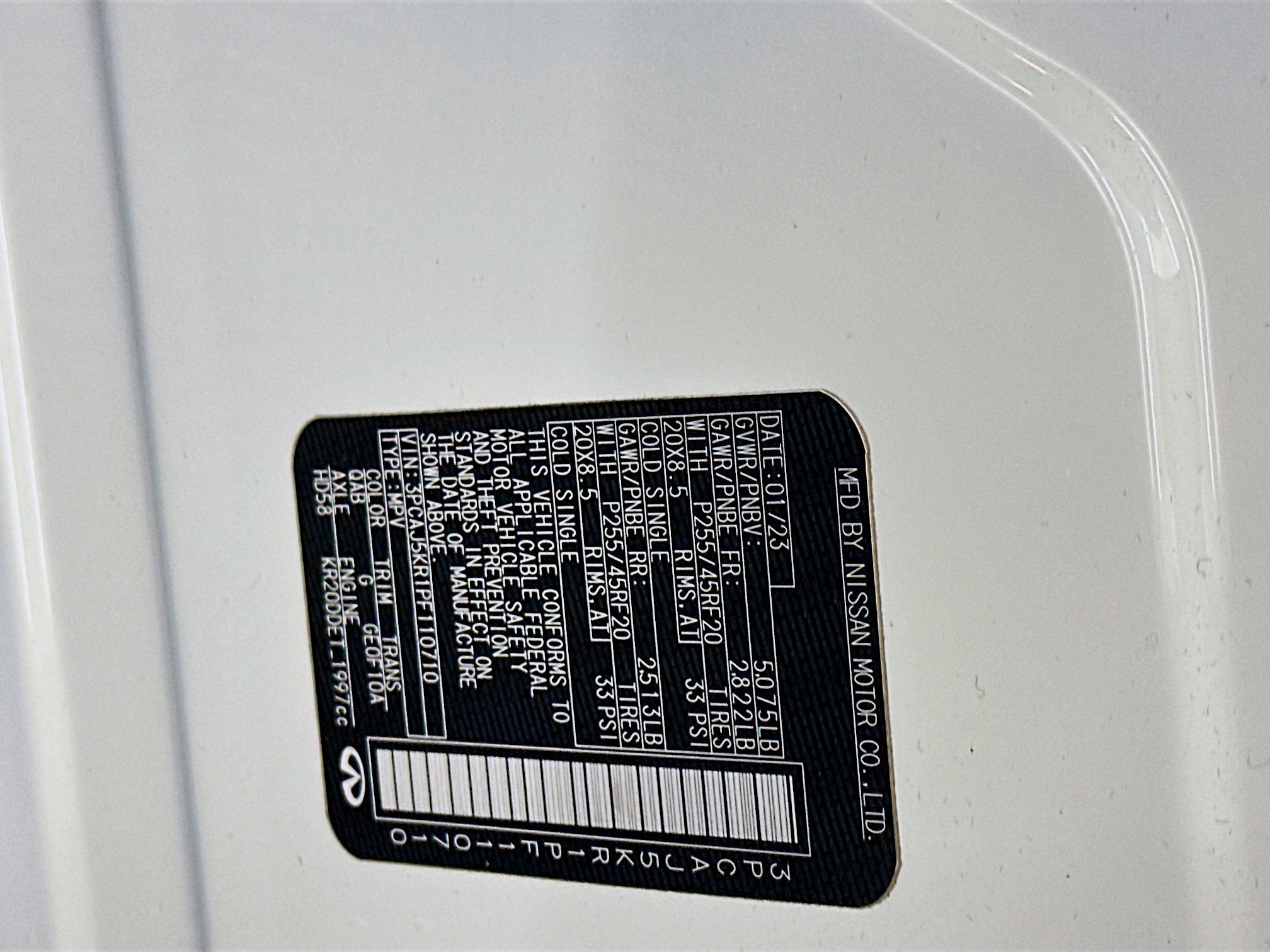 Used 2023 INFINITI QX55 Essential image 12