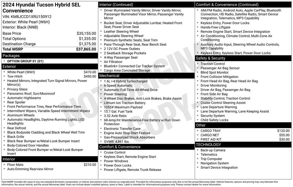Used 2024 Hyundai Tucson SEL image 45