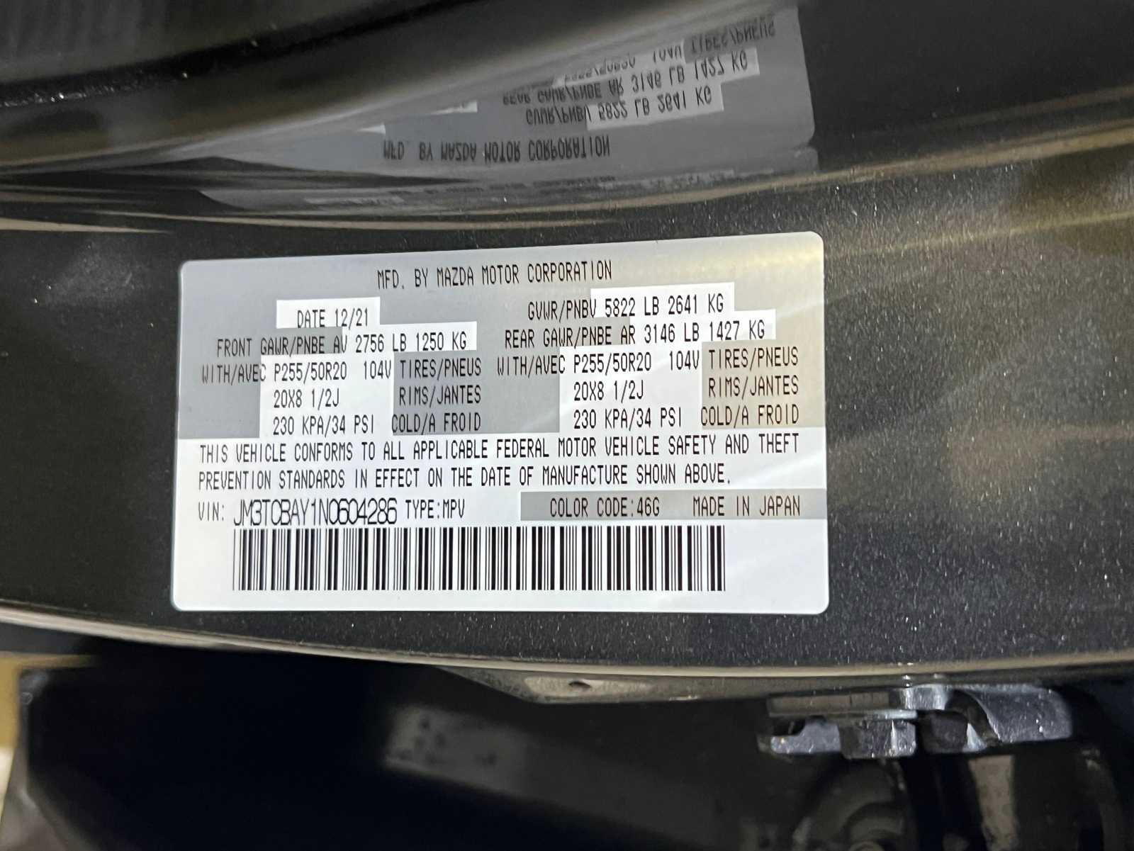 Used 2022 MAZDA CX-9 Touring Plus image 28