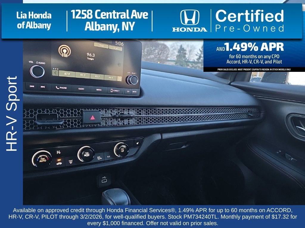 Certified 2023 Honda HR-V Sport image 20