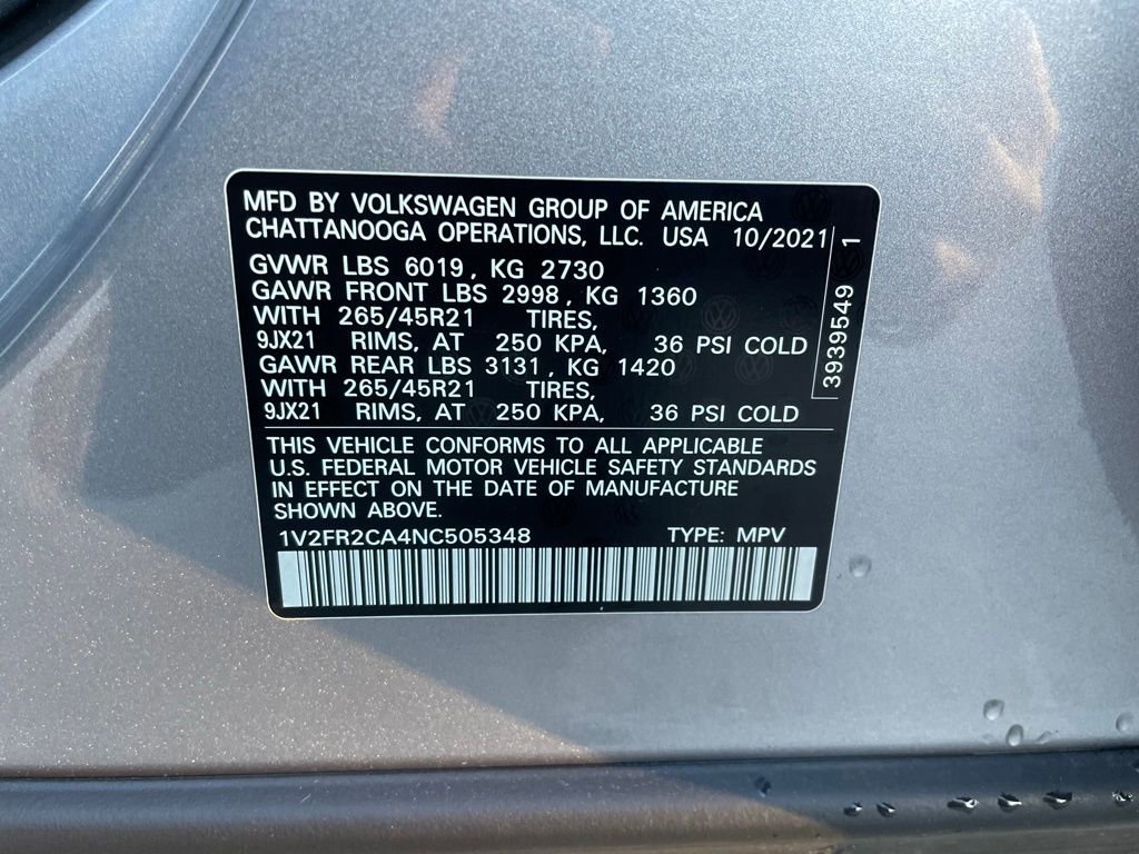 Used 2022 Volkswagen Atlas SEL Premium image 17