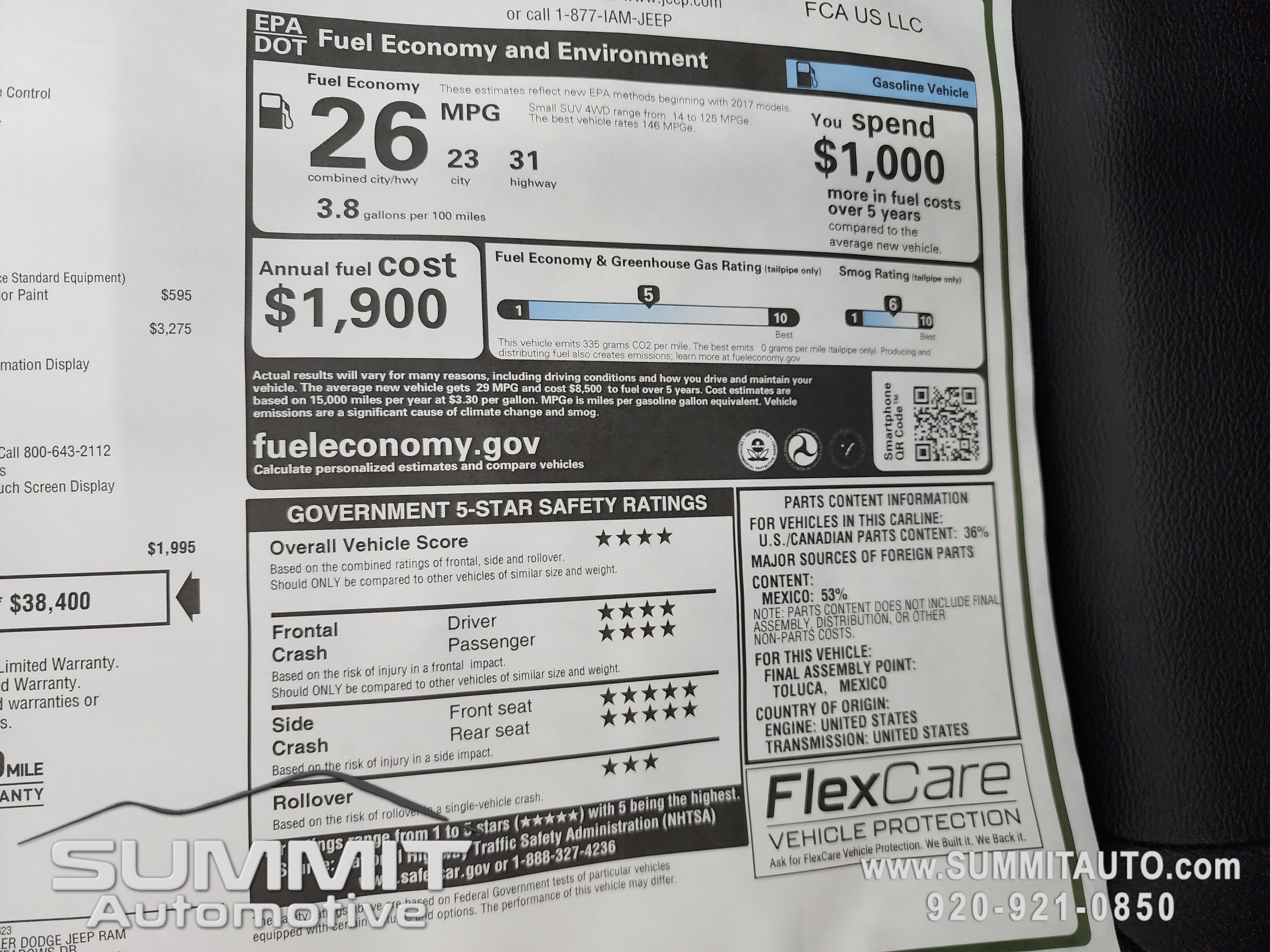 New 2026 Jeep Compass Limited w/ Sun, Sound & Navigation Group image 36