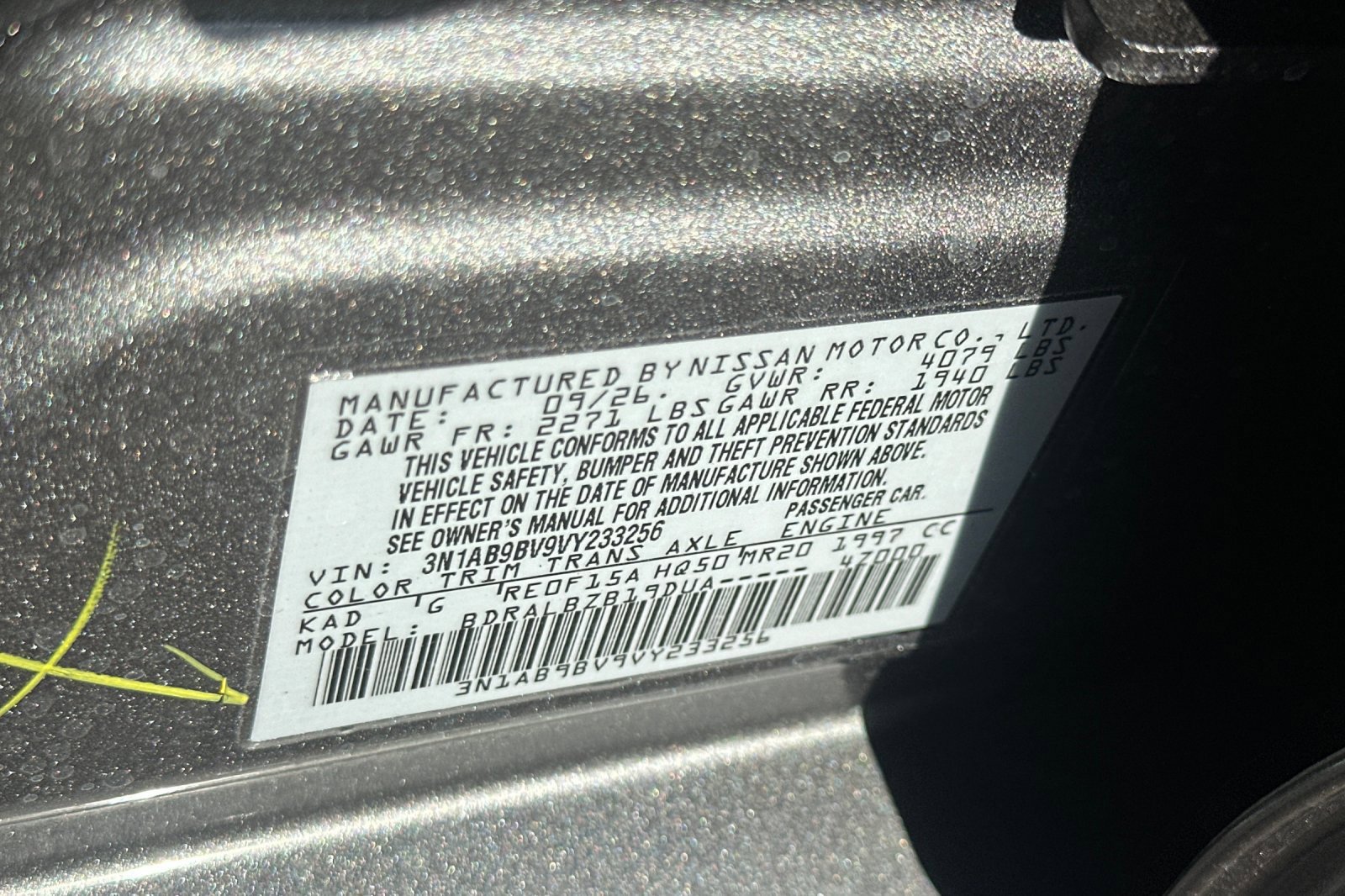 New 2027 Nissan Sentra S FWD image 32