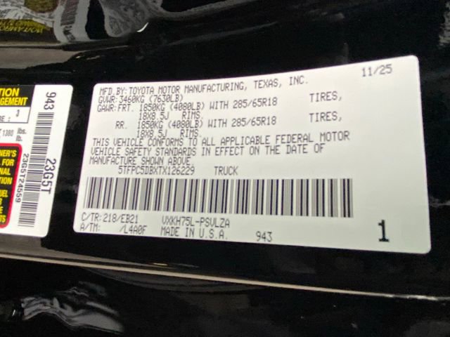 New 2026 Toyota Tundra TRD Pro image 18