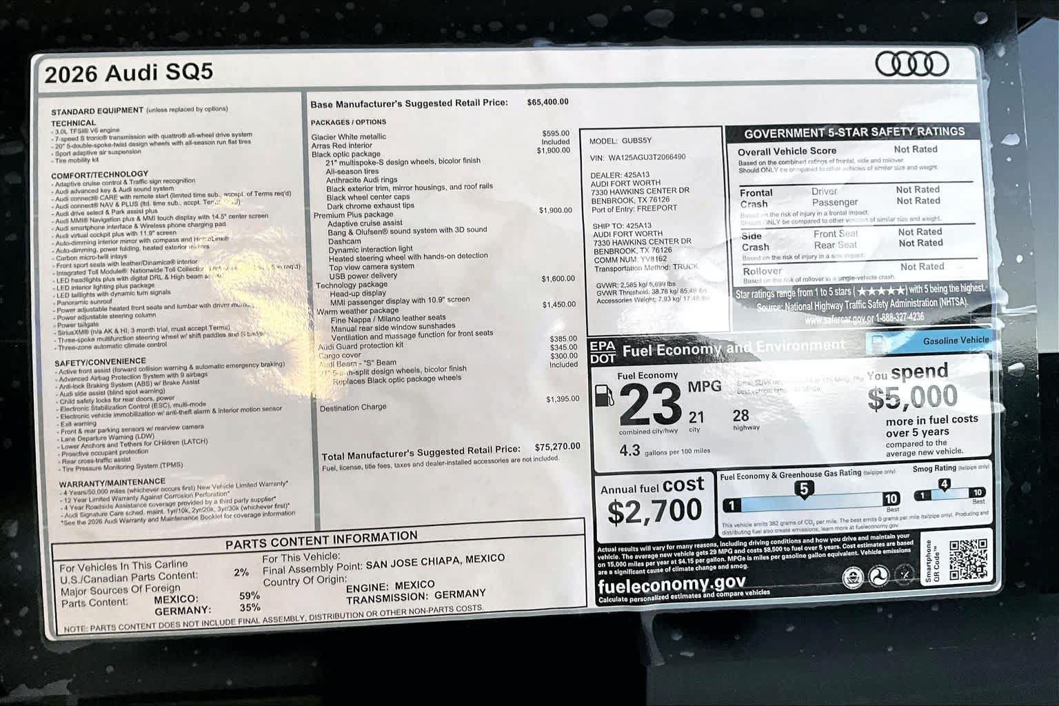 New 2026 Audi SQ5 Premium Plus AWD/4WD image 19
