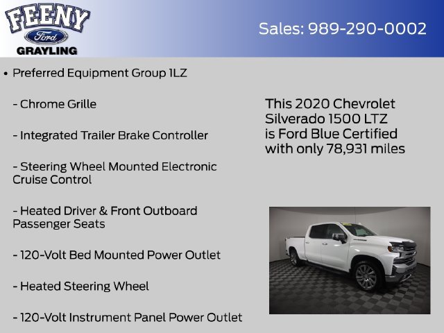 Used 2020 Chevrolet Silverado 1500 LTZ w/ LTZ Premium Package AWD/4WD image 24