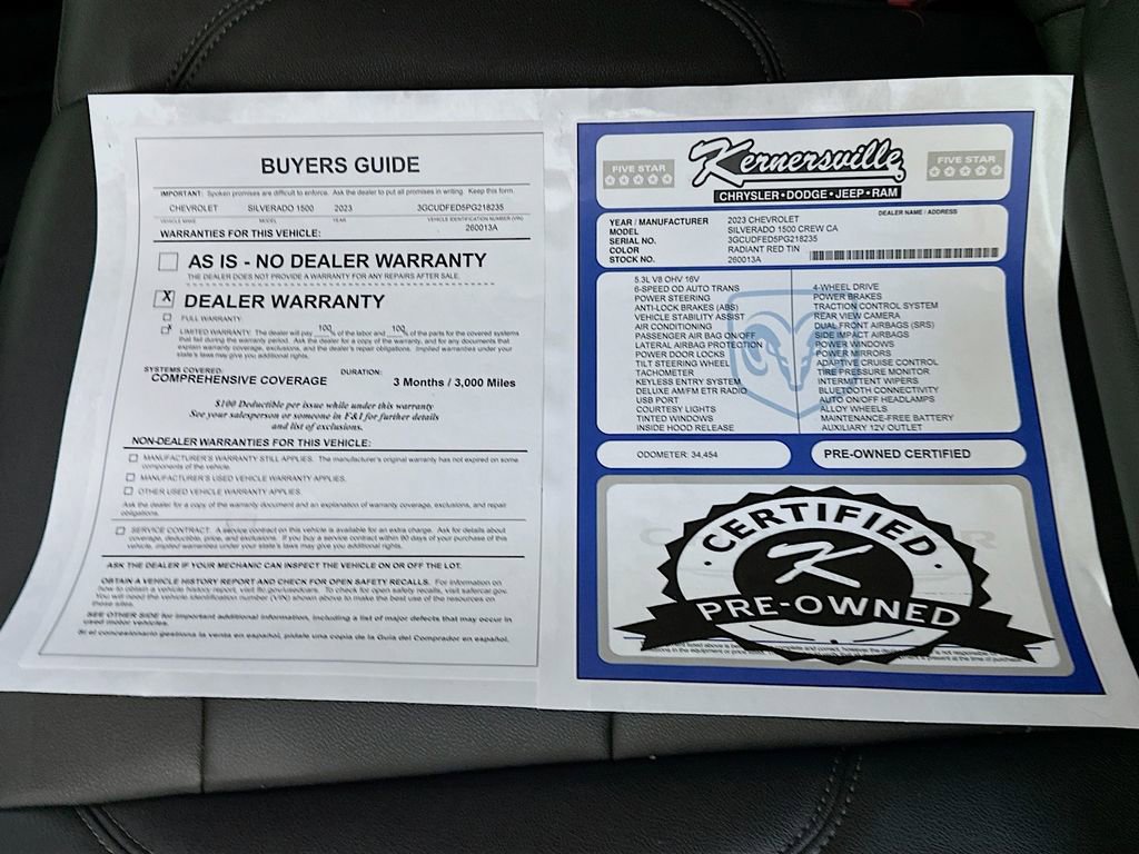 Used 2023 Chevrolet Silverado 1500 LT Trail Boss w/ Convenience Package II AWD/4WD image 37