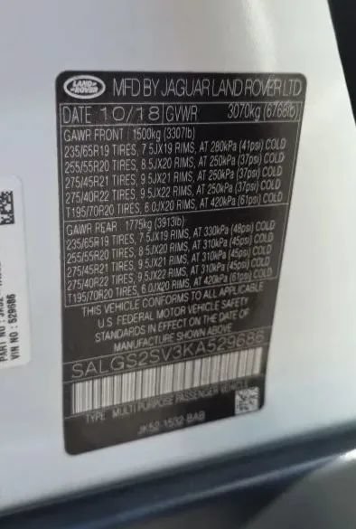 Used 2019 Land Rover Range Rover HSE AWD/4WD image 57
