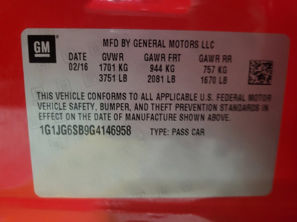 Used 2016 Chevrolet Sonic RS w/ Driver Confidence Package FWD image 33