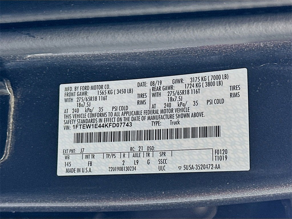 Used 2019 Ford F150 XLT w/ Equipment Group 302A Luxury image 34