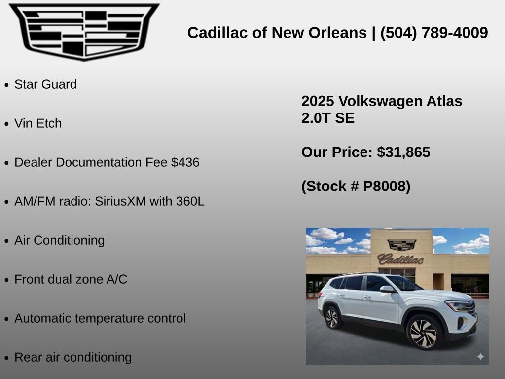 Used 2025 Volkswagen Atlas SE FWD image 7