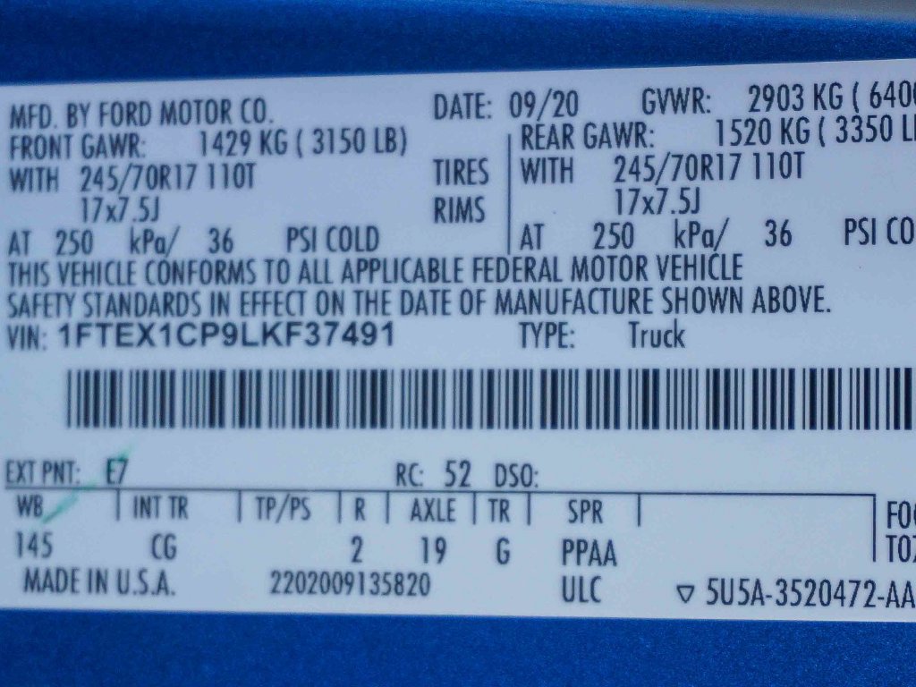 Used 2020 Ford F150 XL w/ Equipment Group 101A Mid RWD image 27