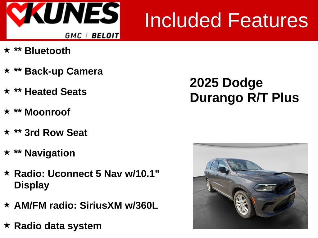 Used 2025 Dodge Durango R/T AWD/4WD image 2