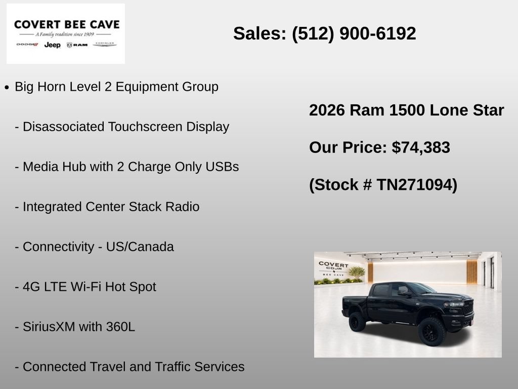 New 2026 RAM 1500 Lone Star AWD/4WD image 39