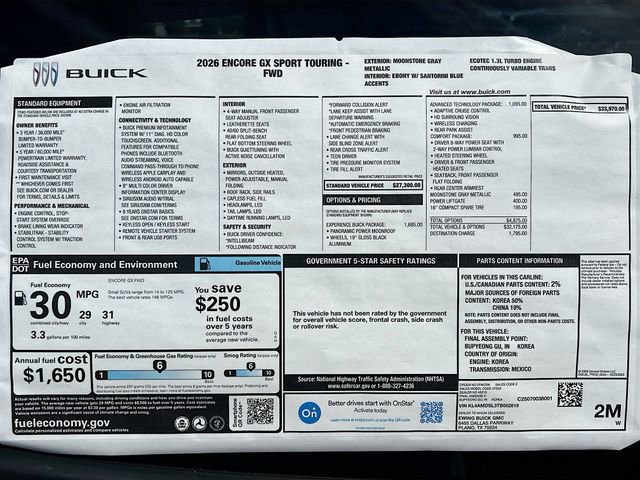 New 2026 Buick Encore GX Sport Touring w/ Advanced Technology Package image 21