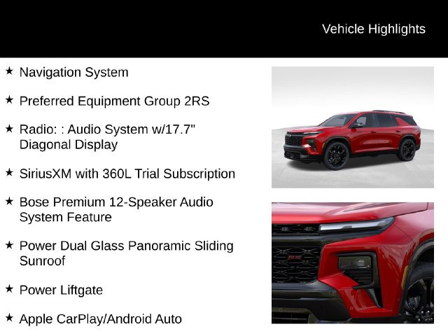 Certified 2027 Chevrolet Traverse RS AWD/4WD image 27
