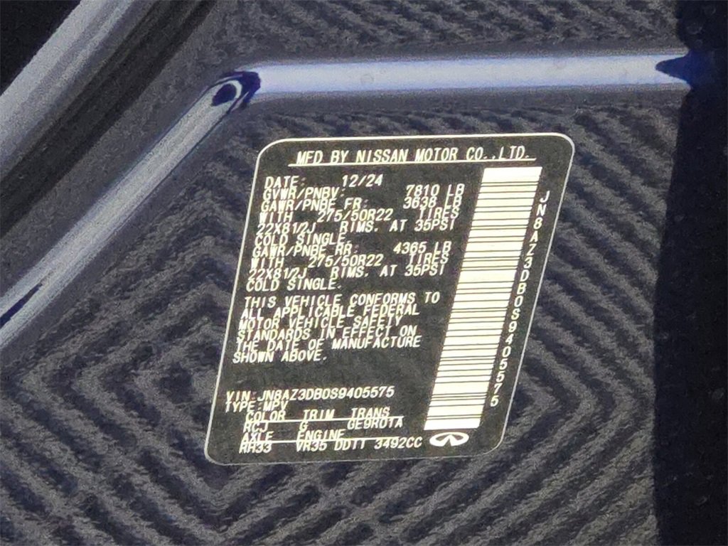 Used 2025 INFINITI QX80 Sensory image 20