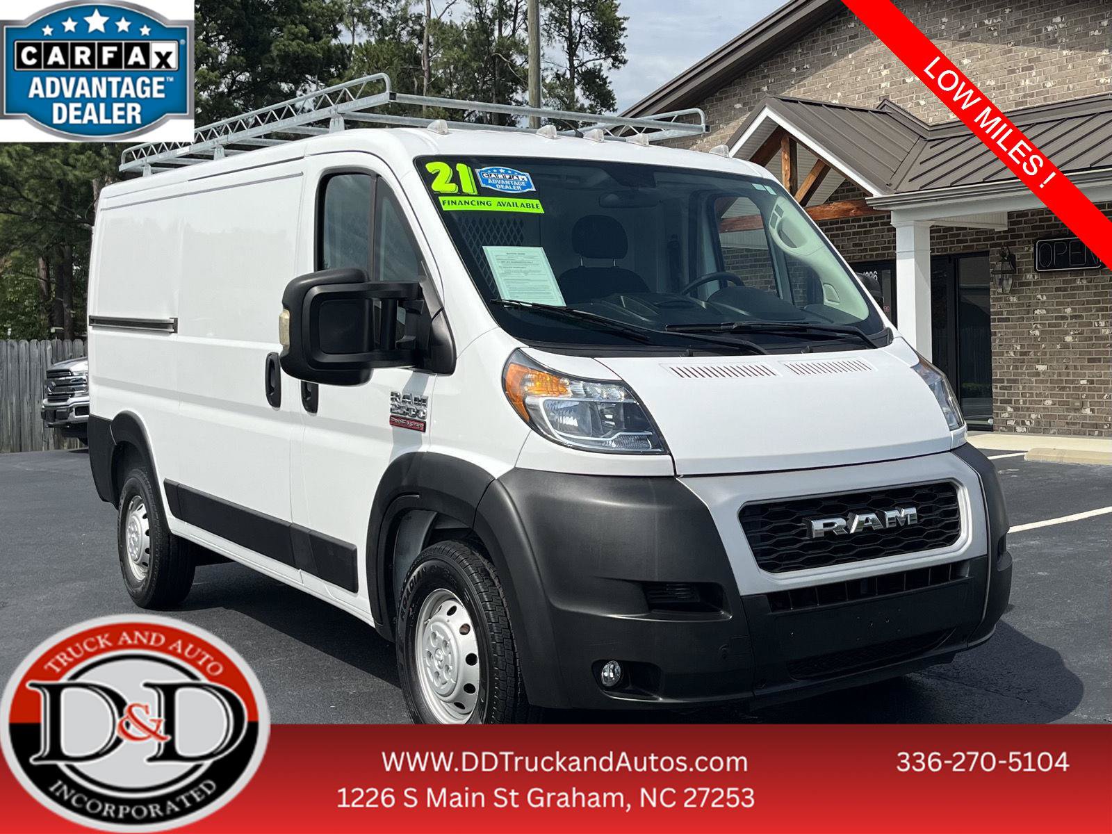 Used 2021 RAM ProMaster 2500 w/ Convenience Group