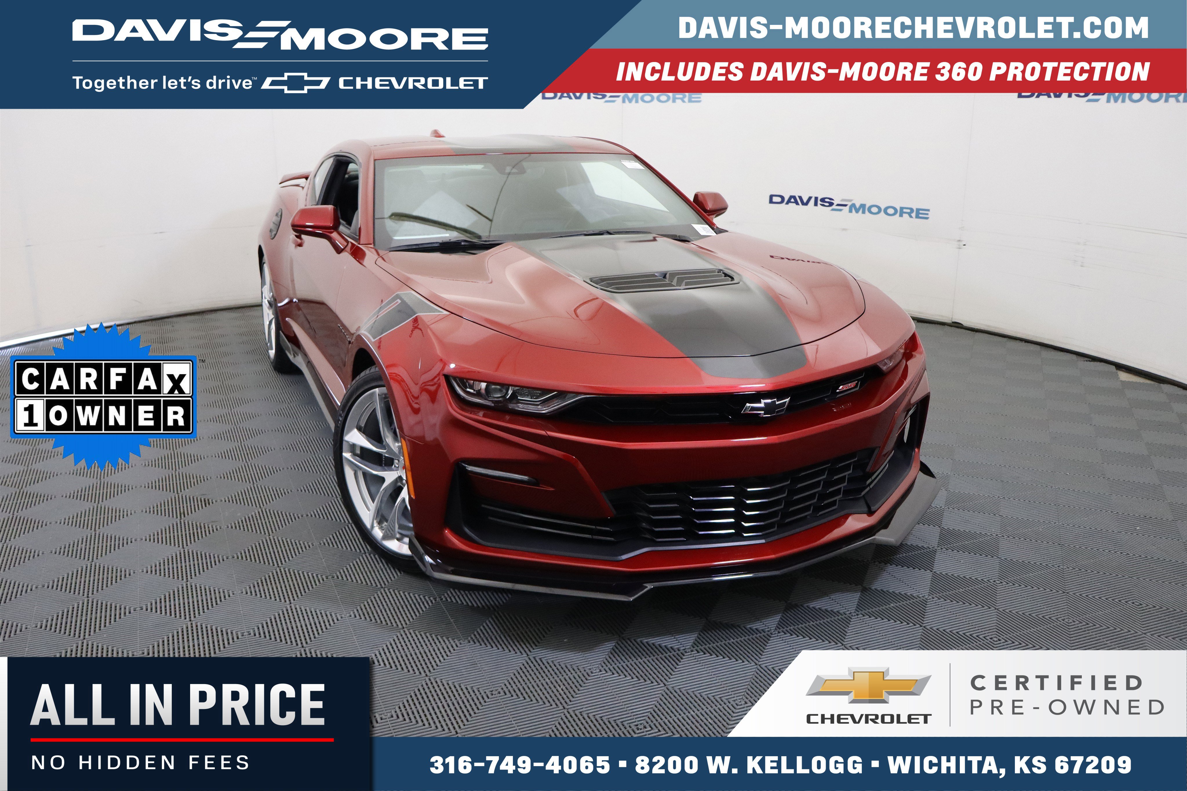 Certified 2022 Chevrolet Camaro SS w/ Design Package 2 RWD image 1
