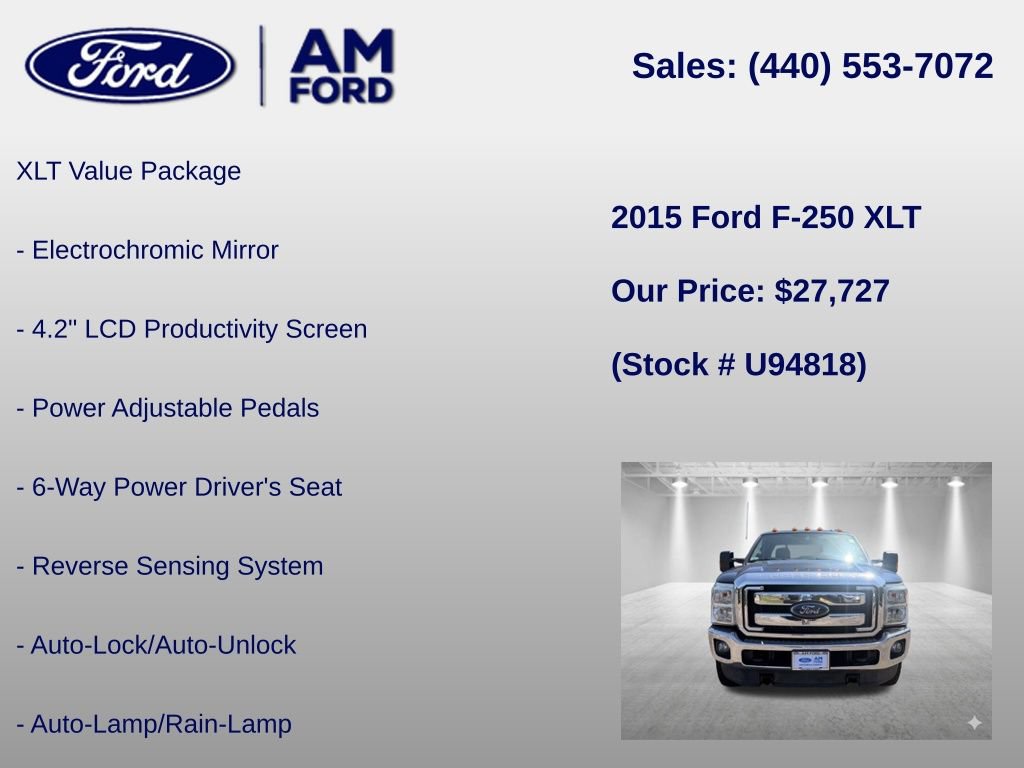 Used 2015 Ford F250 XLT w/ XLT Value Package AWD/4WD image 6