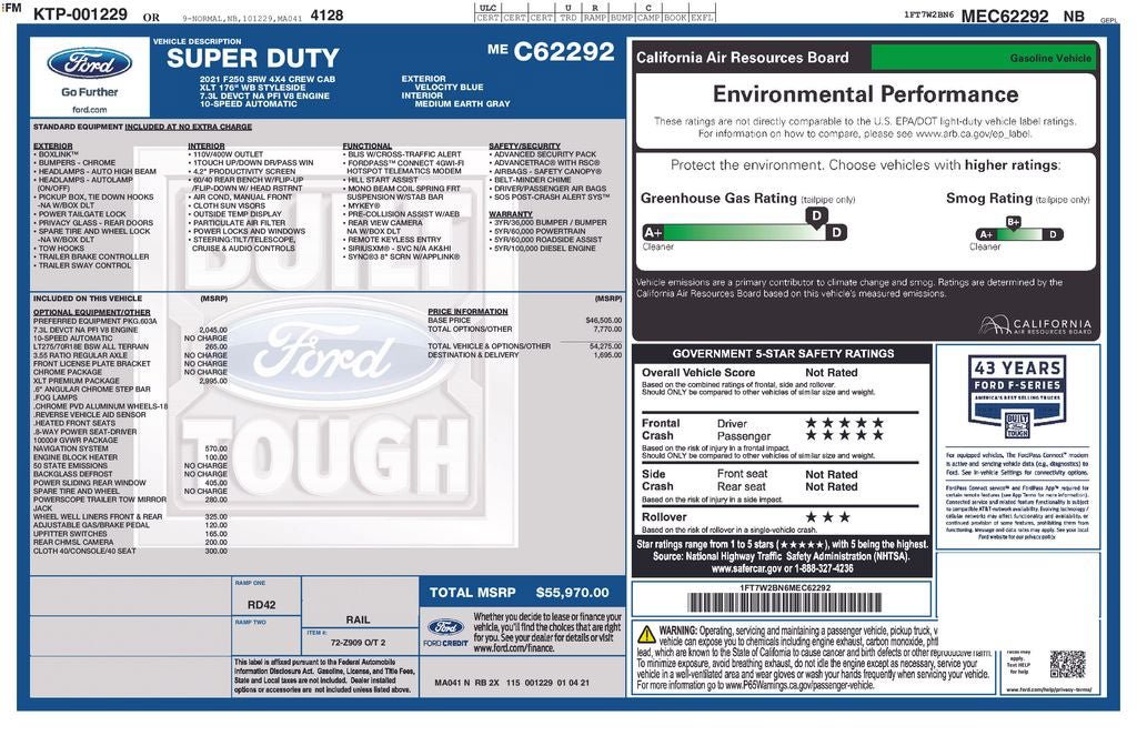 Used 2021 Ford F250 XLT w/ XLT Premium Package AWD/4WD image 7