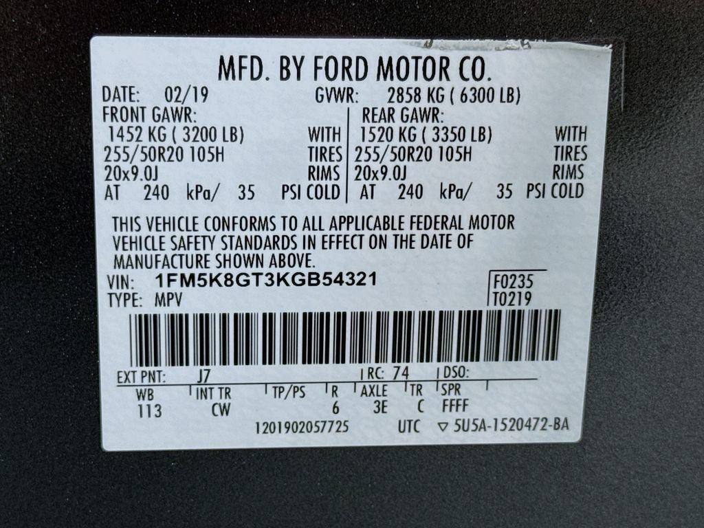 Used 2019 Ford Explorer Sport AWD/4WD image 31
