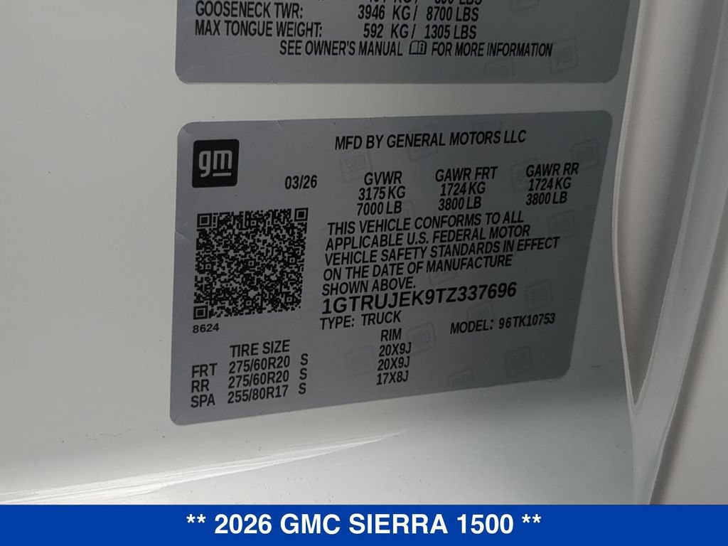 New 2026 GMC Sierra 1500 Elevation AWD/4WD image 25