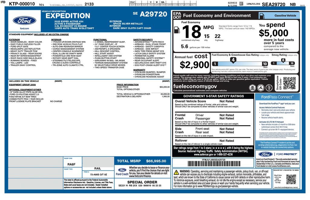 Used 2025 Ford Expedition Active AWD/4WD image 3