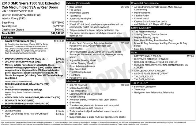 Used 2013 GMC Sierra 1500 SLE w/ Power Tech Package image 3