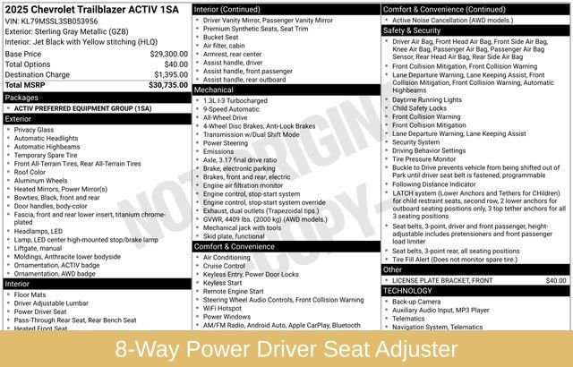 Used 2025 Chevrolet TrailBlazer ACTIV image 7