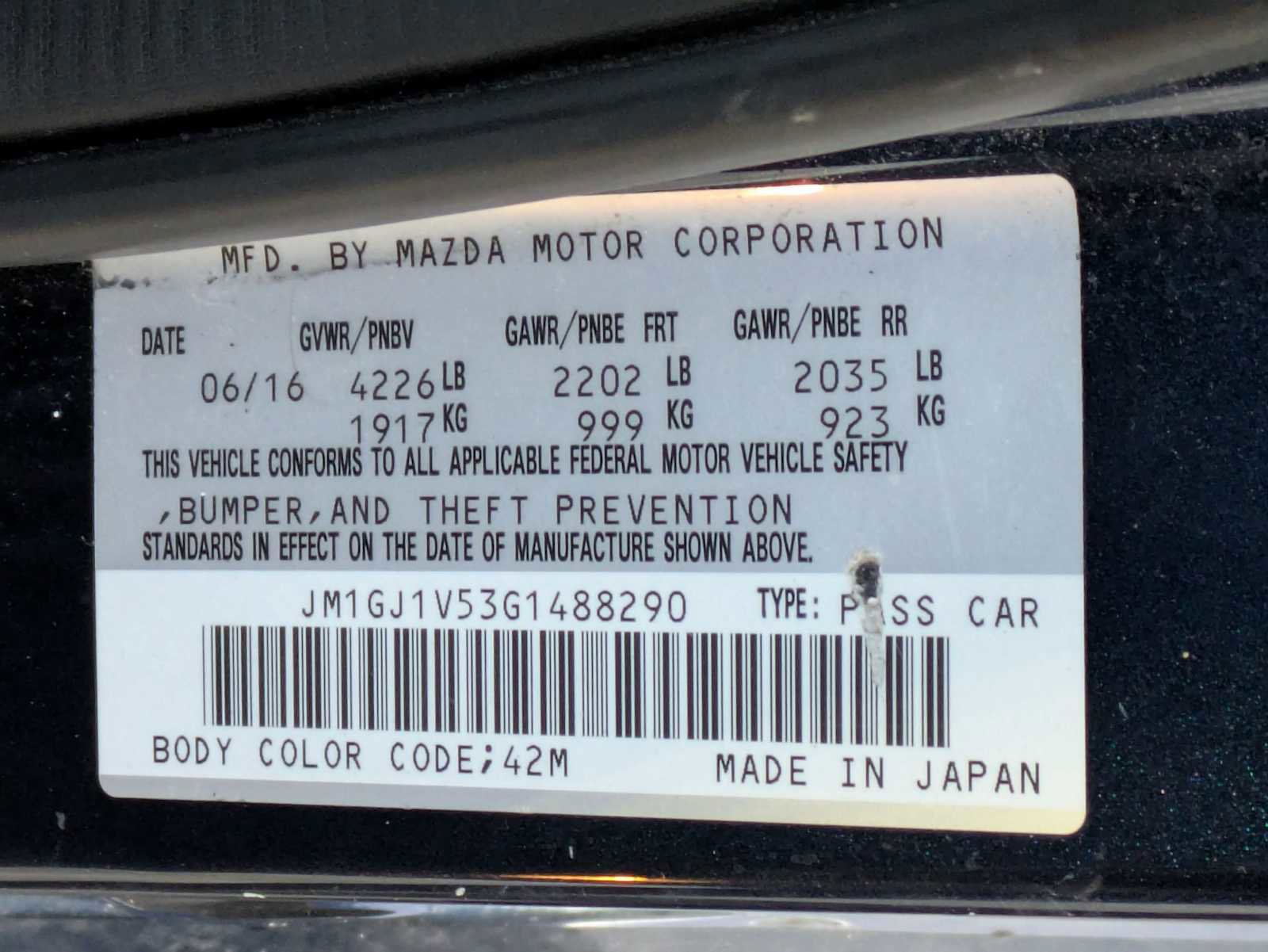 Used 2016 MAZDA MAZDA6 Touring image 32