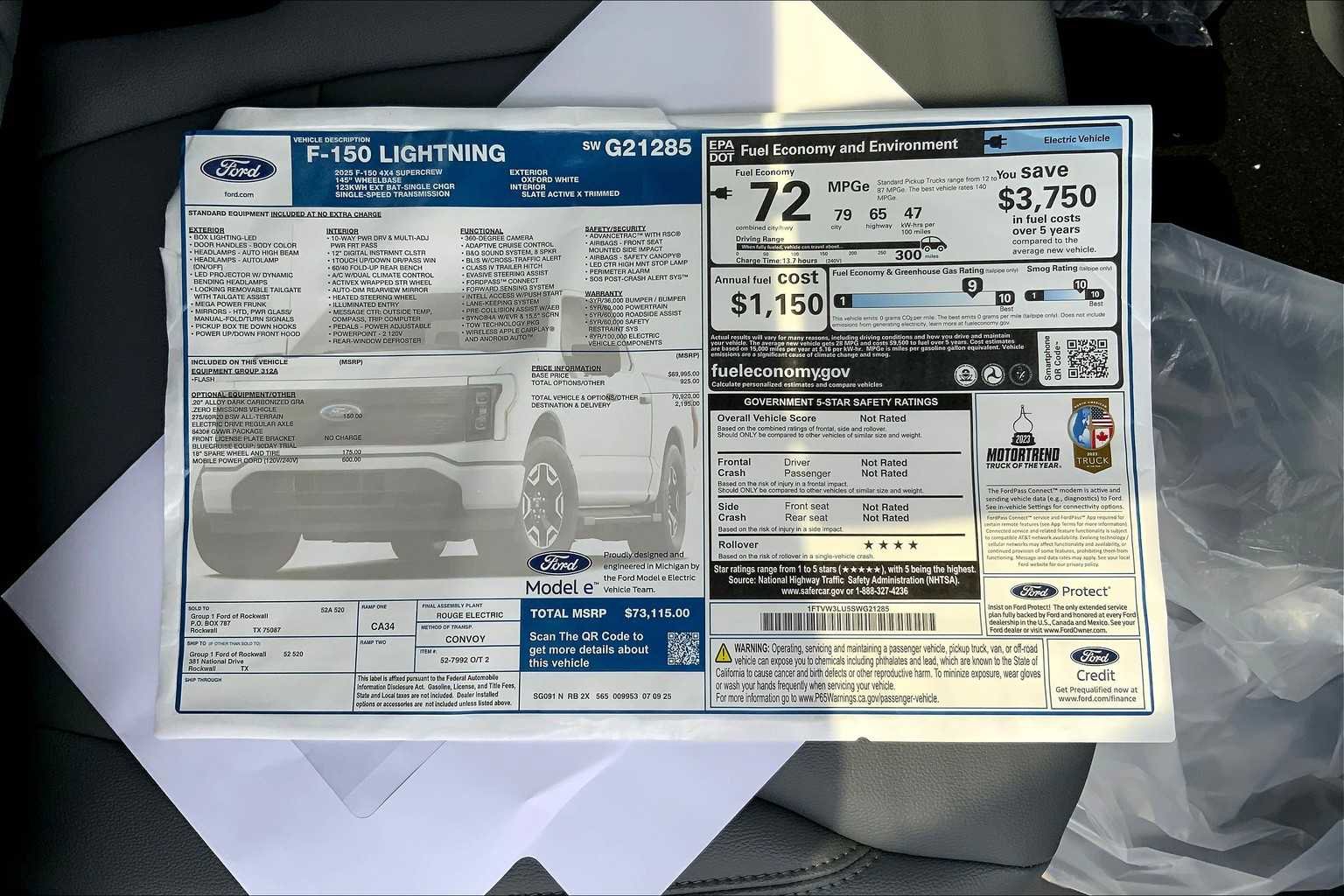 New 2025 Ford F150 Lightning Flash image 20