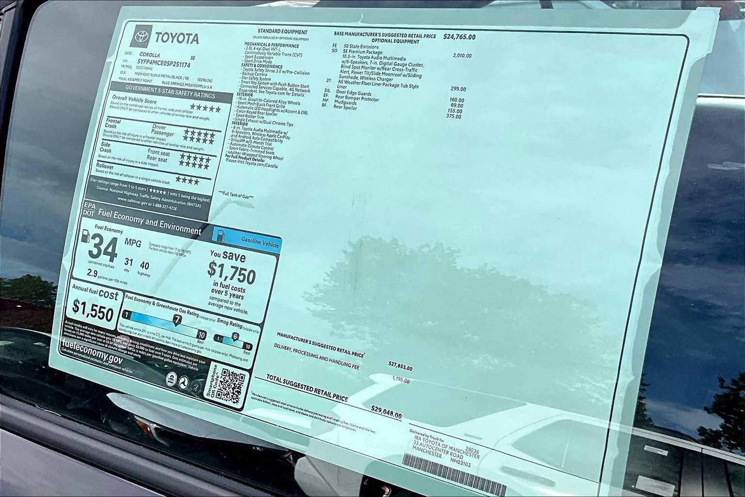 New 2025 Toyota Corolla SE image 19