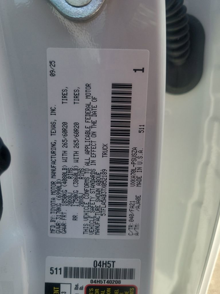 Used 2026 Toyota Tundra SR5 w/ SX Package image 36