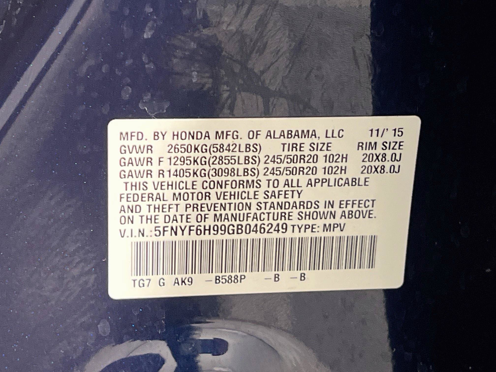 Used 2016 Honda Pilot Touring image 29