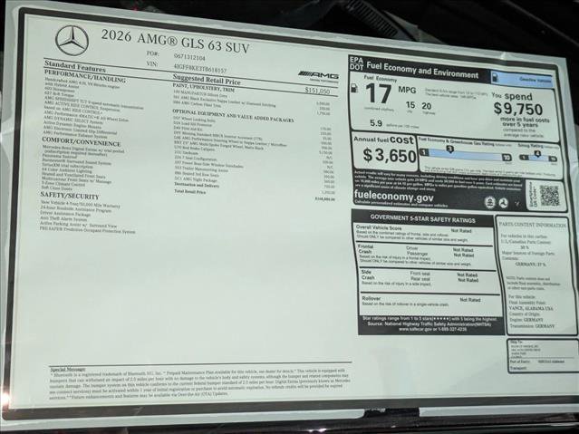 New 2026 Mercedes-Benz GLS 63 AMG 4MATIC image 20