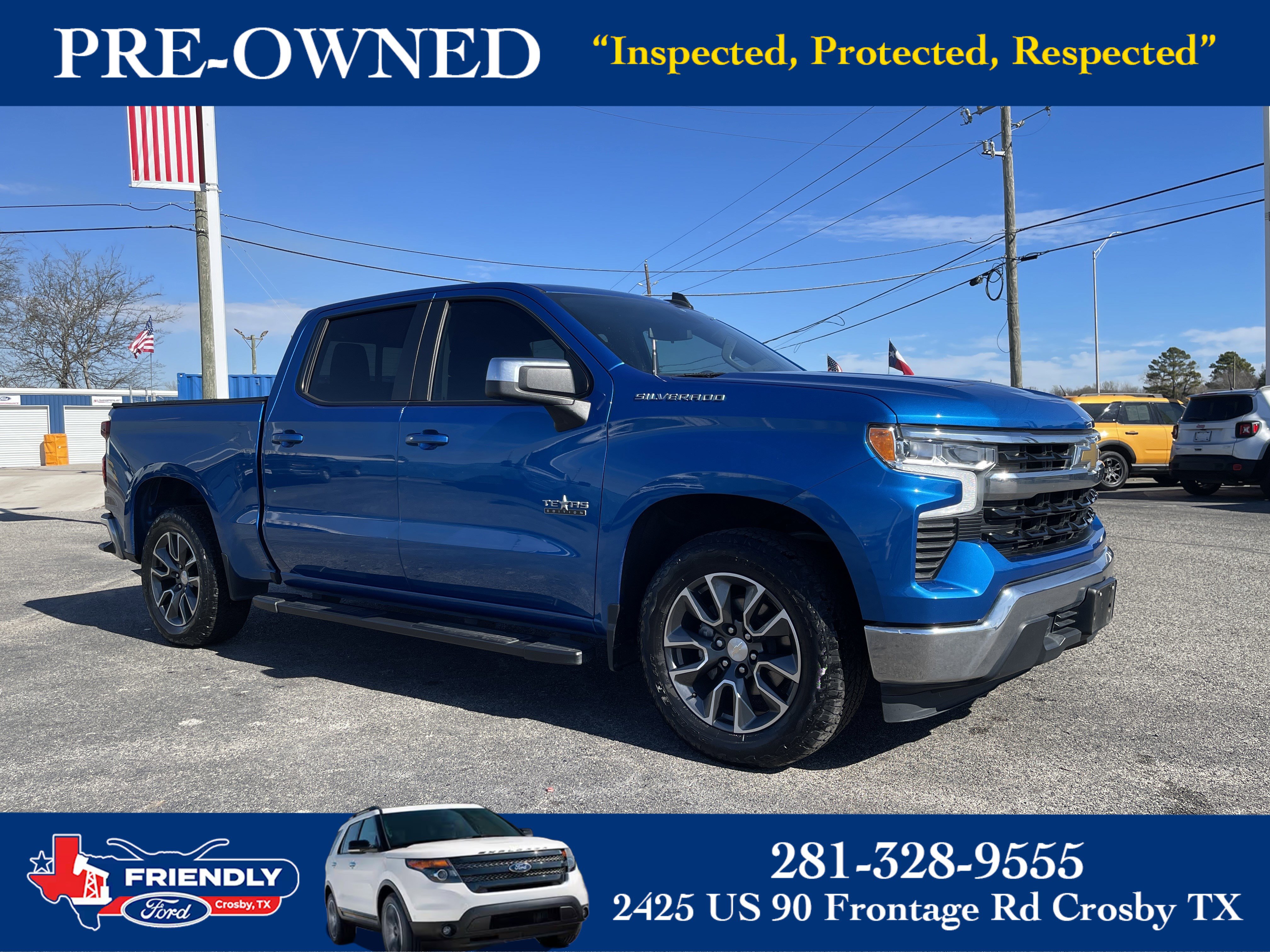 Used 2022 Chevrolet Silverado 1500 LT w/ Texas Edition Plus image 1