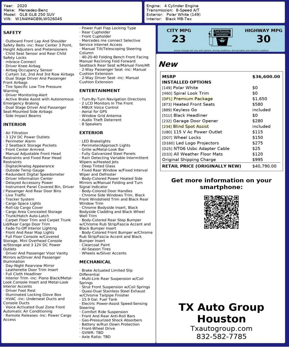 Used 2020 Mercedes-Benz GLB 250 image 3