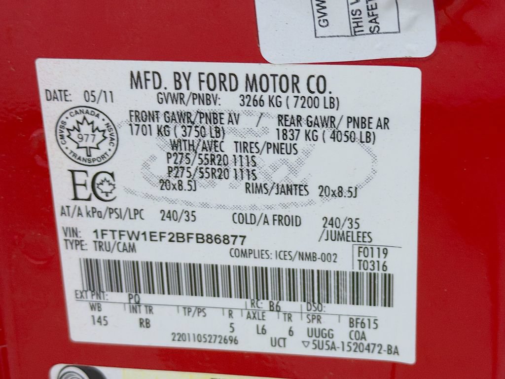 Used 2011 Ford F150 FX4 AWD/4WD image 28
